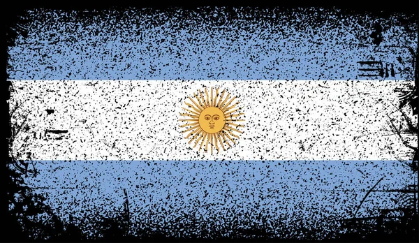 Argentinien Grunge Flagge — Stockvektor