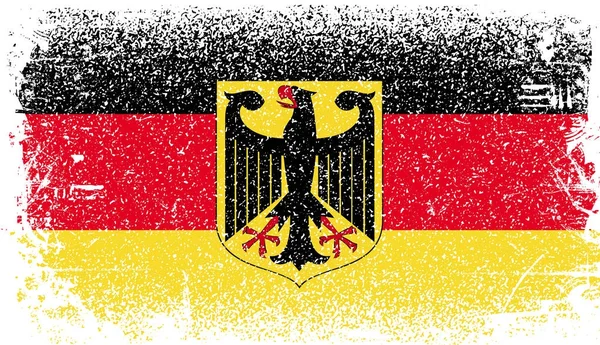 Deutschland Grunge Flagge — Stockvektor