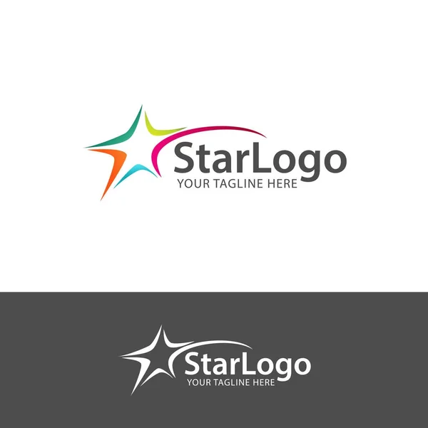 Soyut yıldız logo simge tasarım şablonu