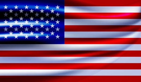 Vettore bandiera USA. Stati Uniti Bandiera — Vettoriale Stock