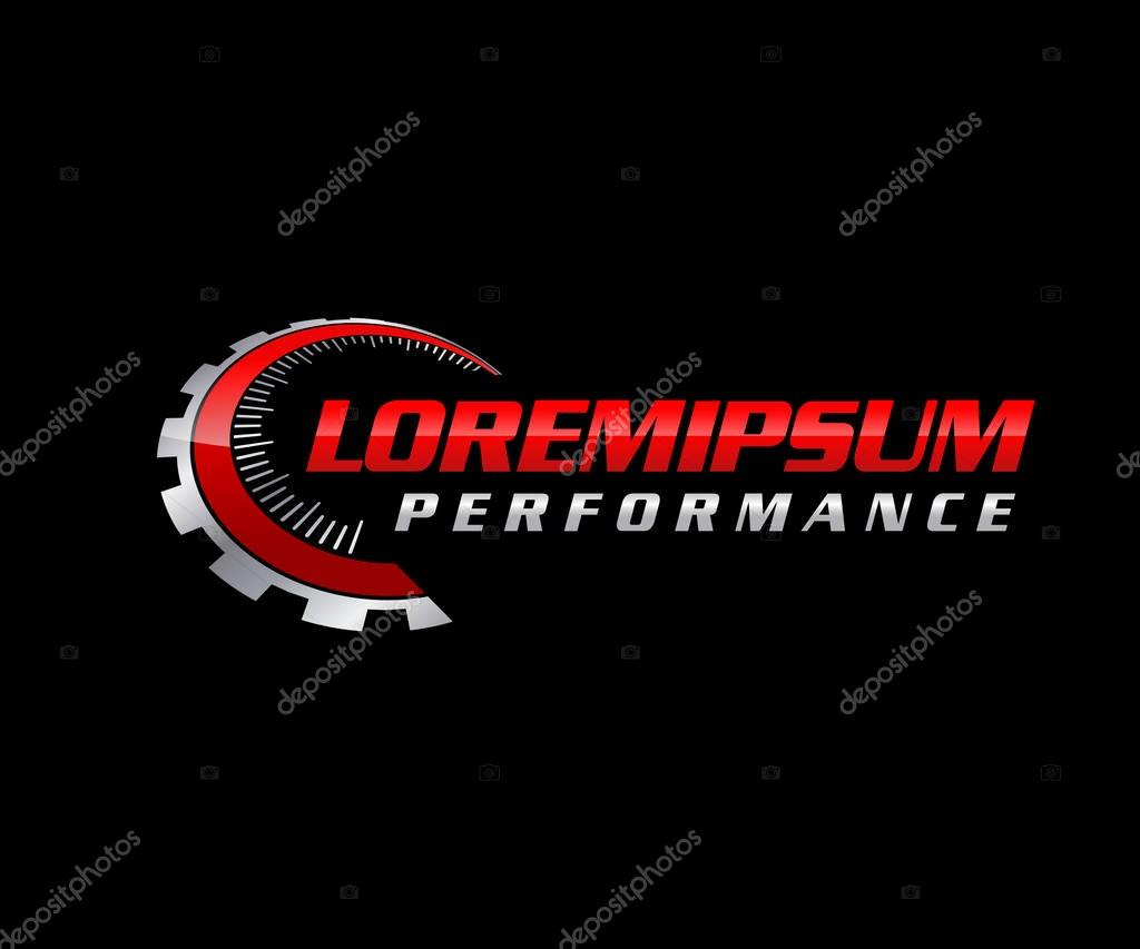 Auto Performance Logo design concept template.. Vector Illustration