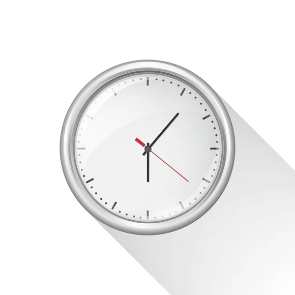 Kulaté nástěnné hodiny ilustrace — Stockový vektor