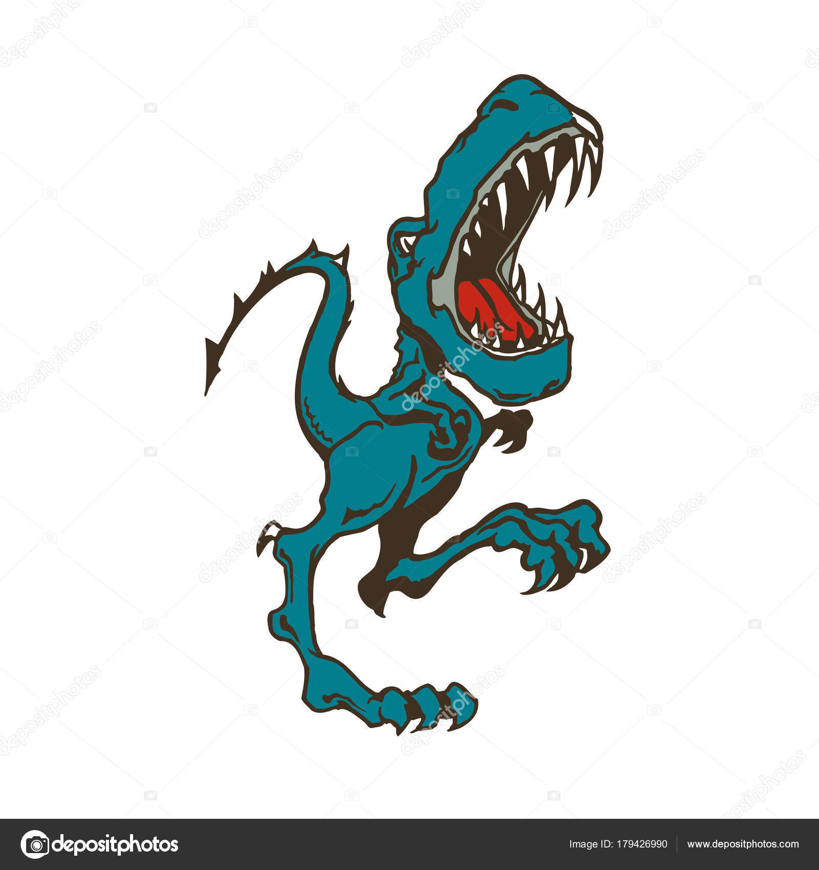 Cartoon dinosaur Illustration Stock Vector Image by ©oriu007 #179426990