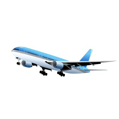 airplane isolated Illustration  clipart