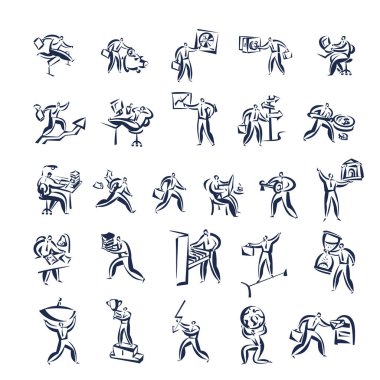 işadamı çizim seti 