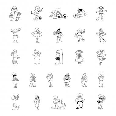 çocuklar çizim seti 