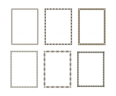 Vektör dekoratif çerçeve. Tasarım şablonu için zarif öge