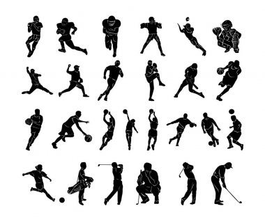 Spor siluetleri kümesi
