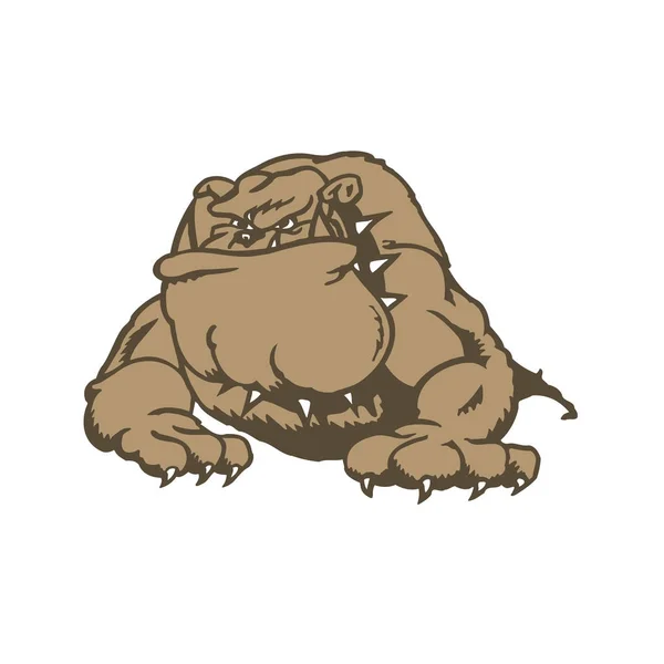 Personagem de desenho animado Bulldog Ilustração — Vetor de Stock