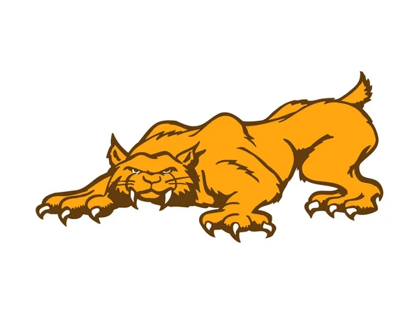 Tigre personnage de dessin animé Illustration — Image vectorielle