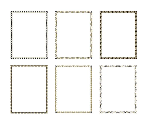 Luxe Decoratief frame afbeelding instellen — Stockvector