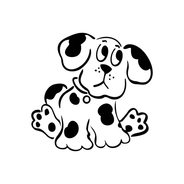 Illustrazioni del cane del fumetto — Vettoriale Stock