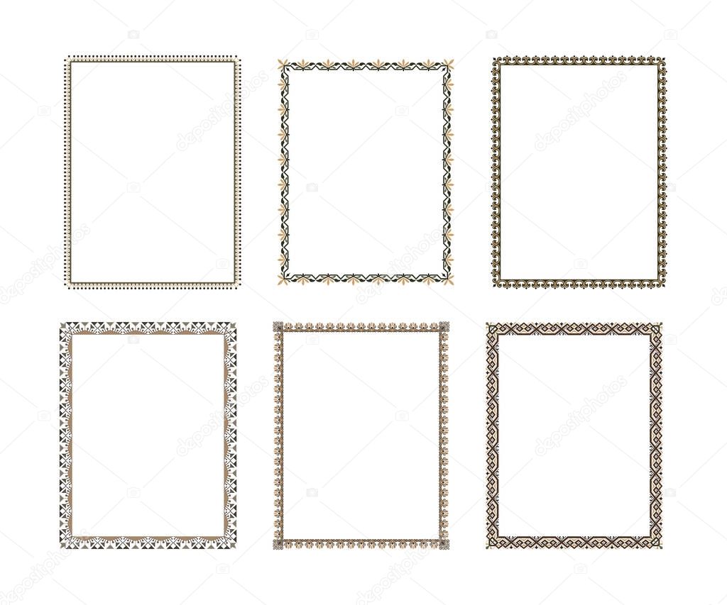 Vector decorative frame. Elegant element for design template