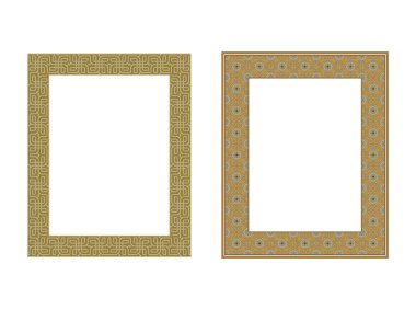 kare zarif çerçeve çizim 