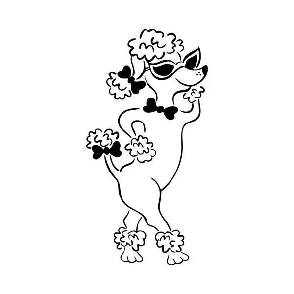 Stylová psa kreslený obrázek — Stockový vektor