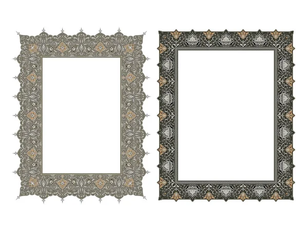 Vierkant elegante frame illustratie — Stockvector