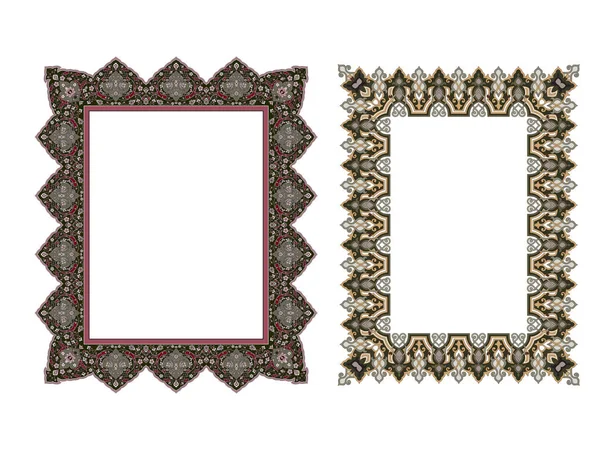 Vierkant elegante frame illustratie — Stockvector
