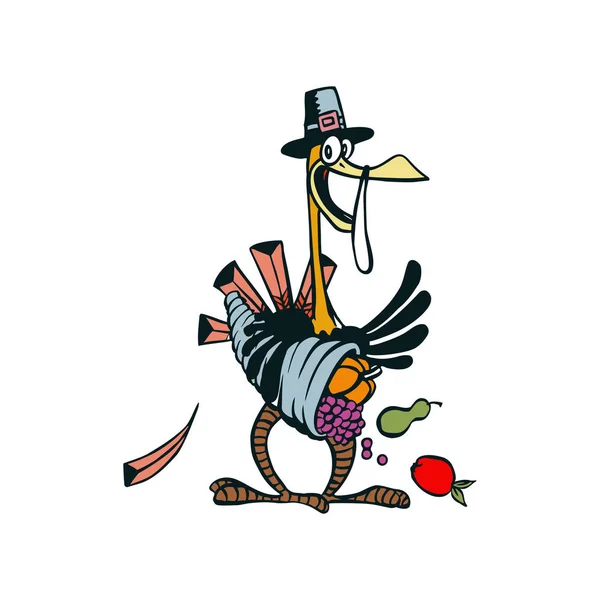 Goose cartoon character illustration vector — Stock Vector