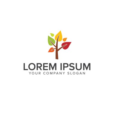 ağaç logo logo tasarım şablonu