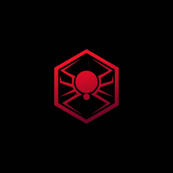 Эмблема паука. шаблон концепции логотипа животных — стоковый вектор