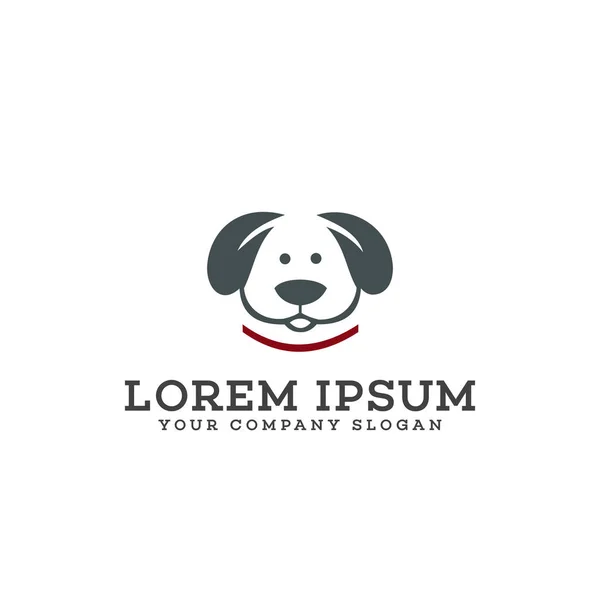 Animal de estimação modelo de conceito de logotipo do cão — Vetor de Stock