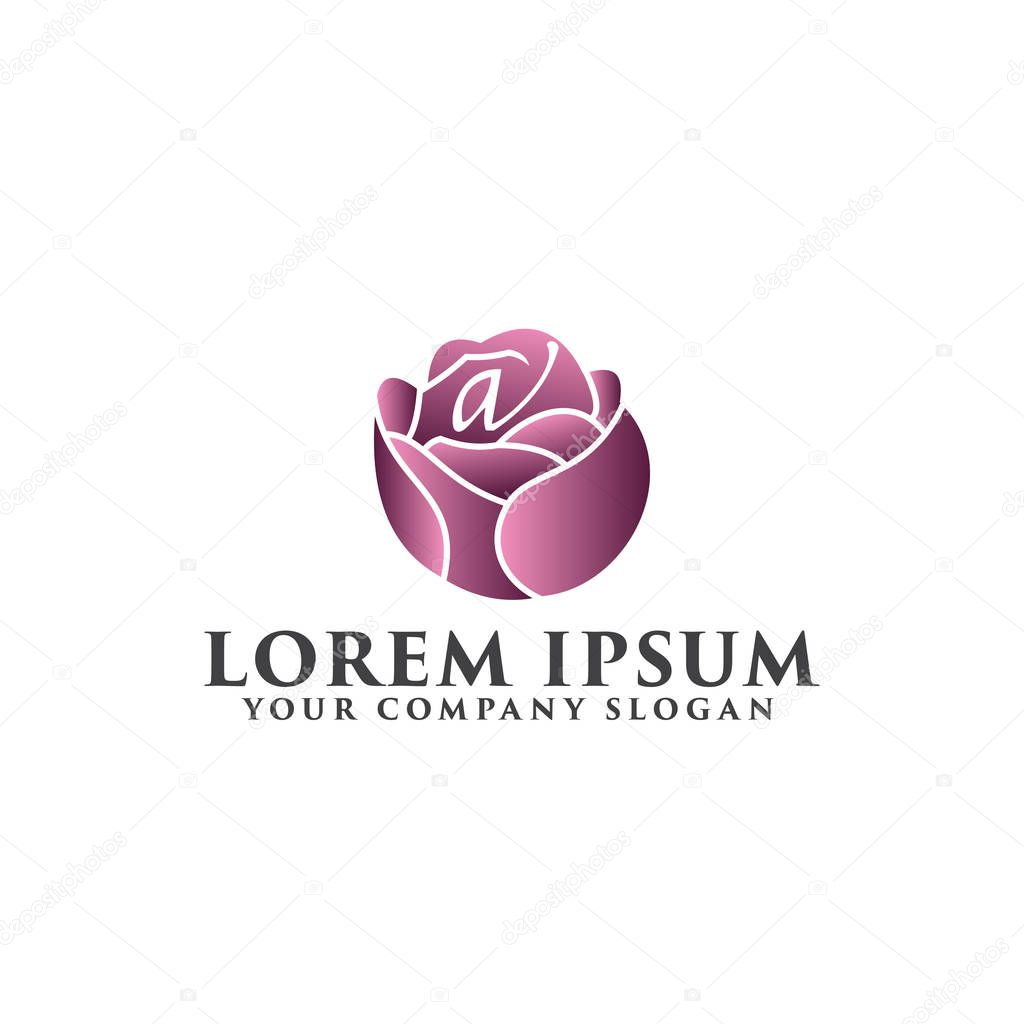 Flower logo. Spa and Esthetics logo design concept template . fully editable vector