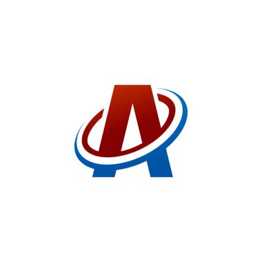 mektup bir logo. dilim logo tasarım konsepti