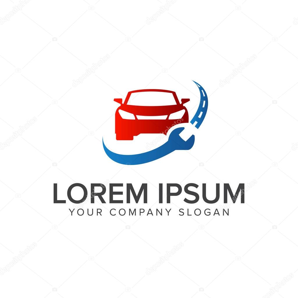 Automotive repair logo design concept template. fully editable vector