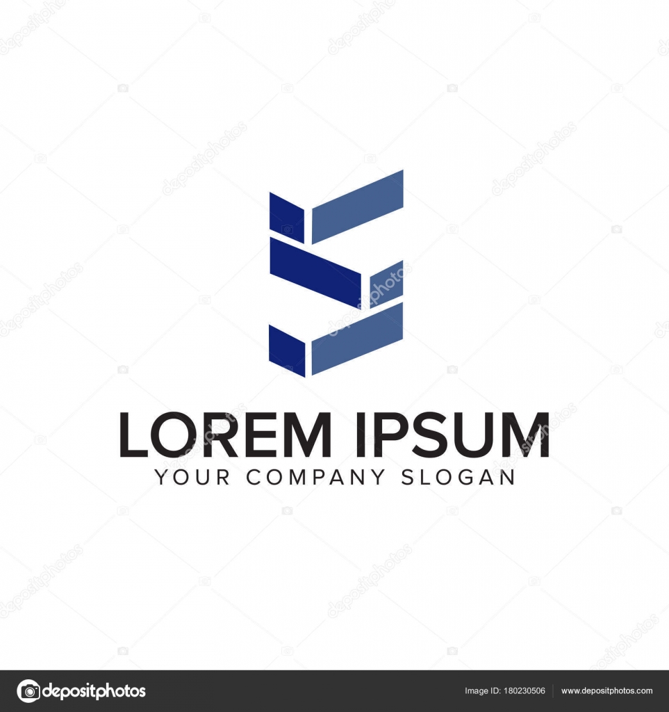 Letra S logo. concepto de diseño del logo arquitectónico Vector de stock  #180230506 de ©oriu007, image size:963x1024