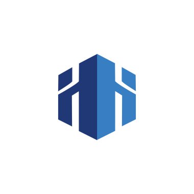 Emlak logosu H harfi tasarım konsepti