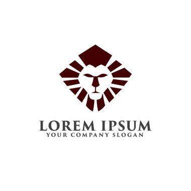 lüks aslan logo tasarım konsepti