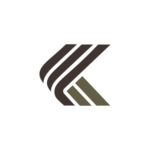 편지 k 럭셔리 로고 디자인 컨셉 — 스톡 벡터