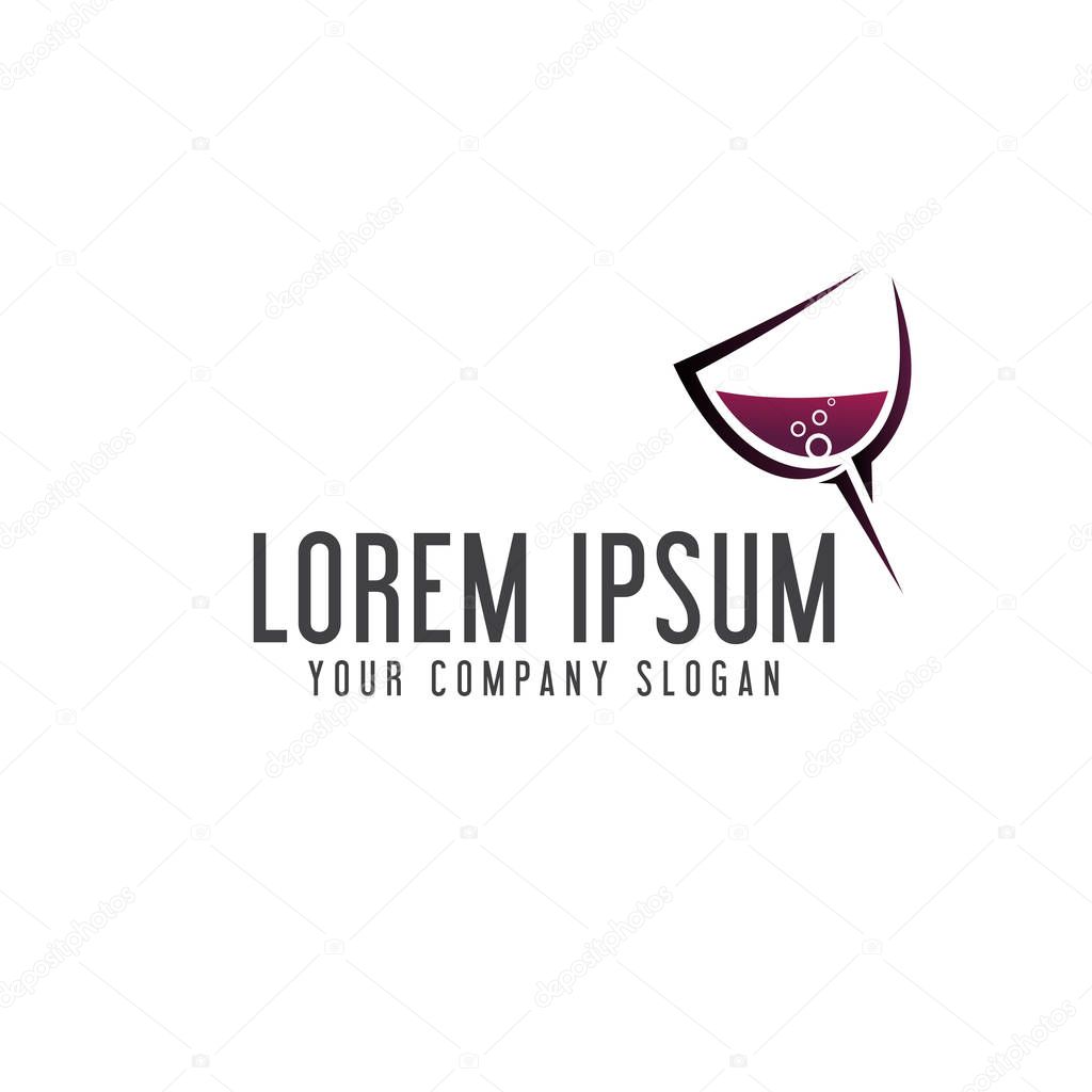 Cocktail logo. bar nightclub logo design concept template. fully editable vector