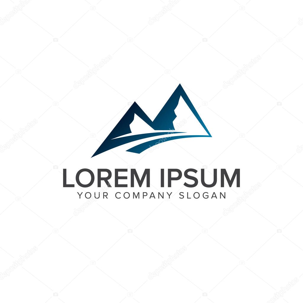 mountain logo design concept