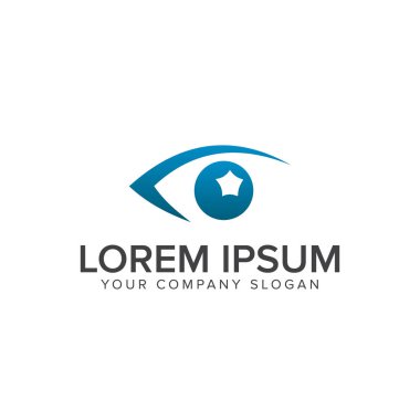 Göz vizyon logo tasarım konsepti