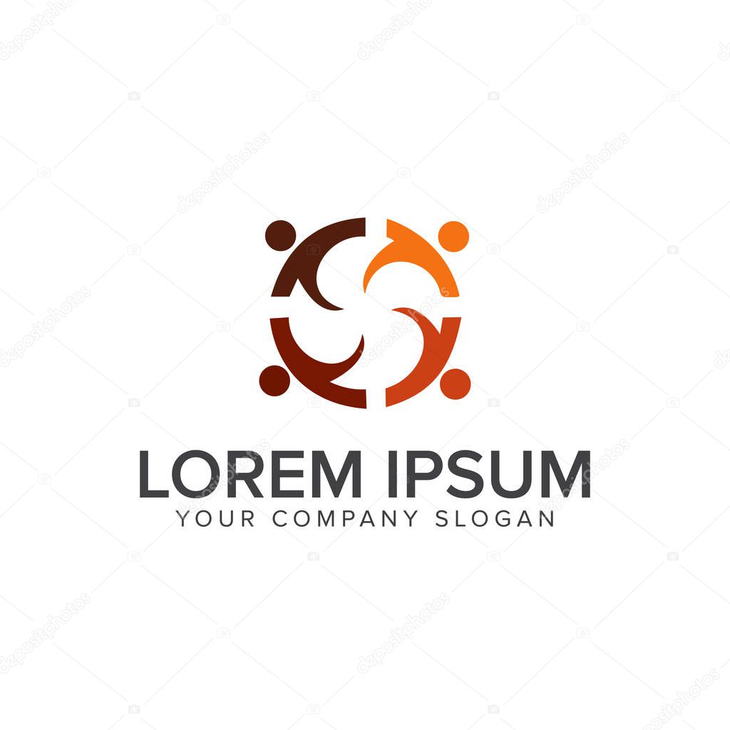 Education people Logos design concept template. fully editable vector