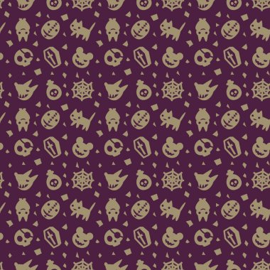 şirin hallowen desen arka plan