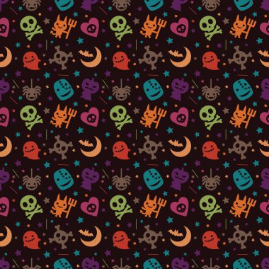 şirin hallowen desen arka plan 