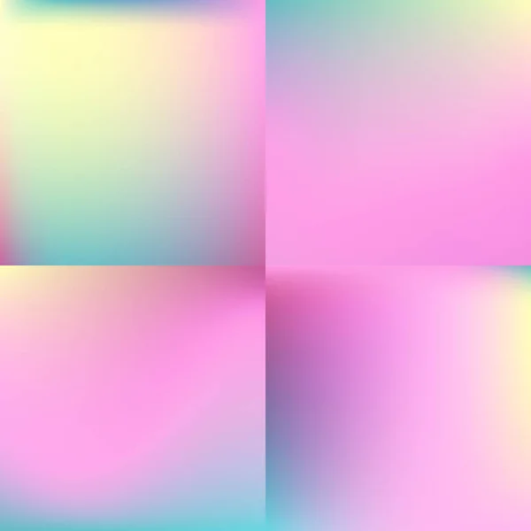 Sweet color blurred background set. пастельные цвета — стоковый вектор
