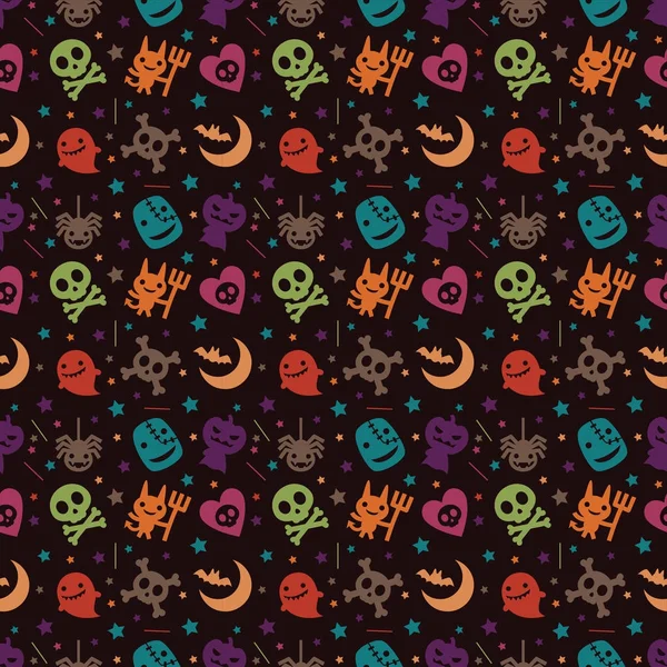 Cute Halloween patroon achtergrond — Stockvector