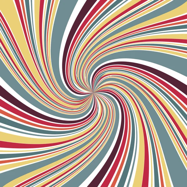 Abstrakta linje snurra fokus med retro färg bakgrunden — Stock vektor
