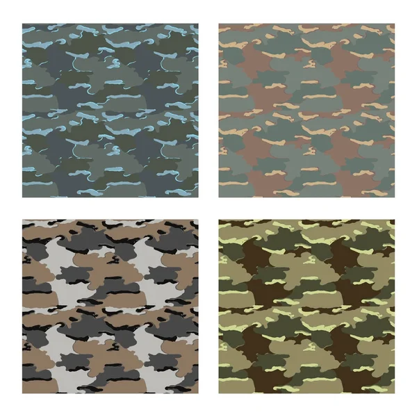 Diseño de patrón de camuflaje con diferentes colores — Vector de stock