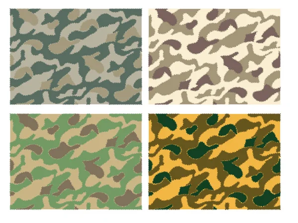 Diseño de patrón de camuflaje con diferentes colores — Vector de stock