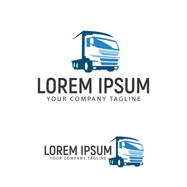 ulaşım logo tasarım kavramı şablonu kamyon taşımacılığı