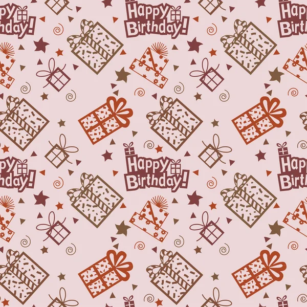 Happy birthday pattern Background — Stock Vector