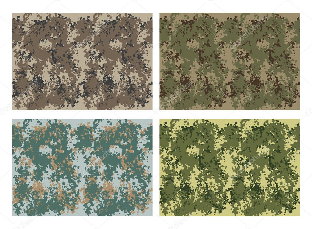 camouflage pattern design with different color