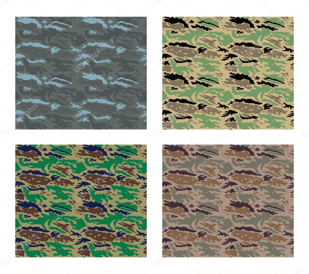 camouflage pattern design with different color