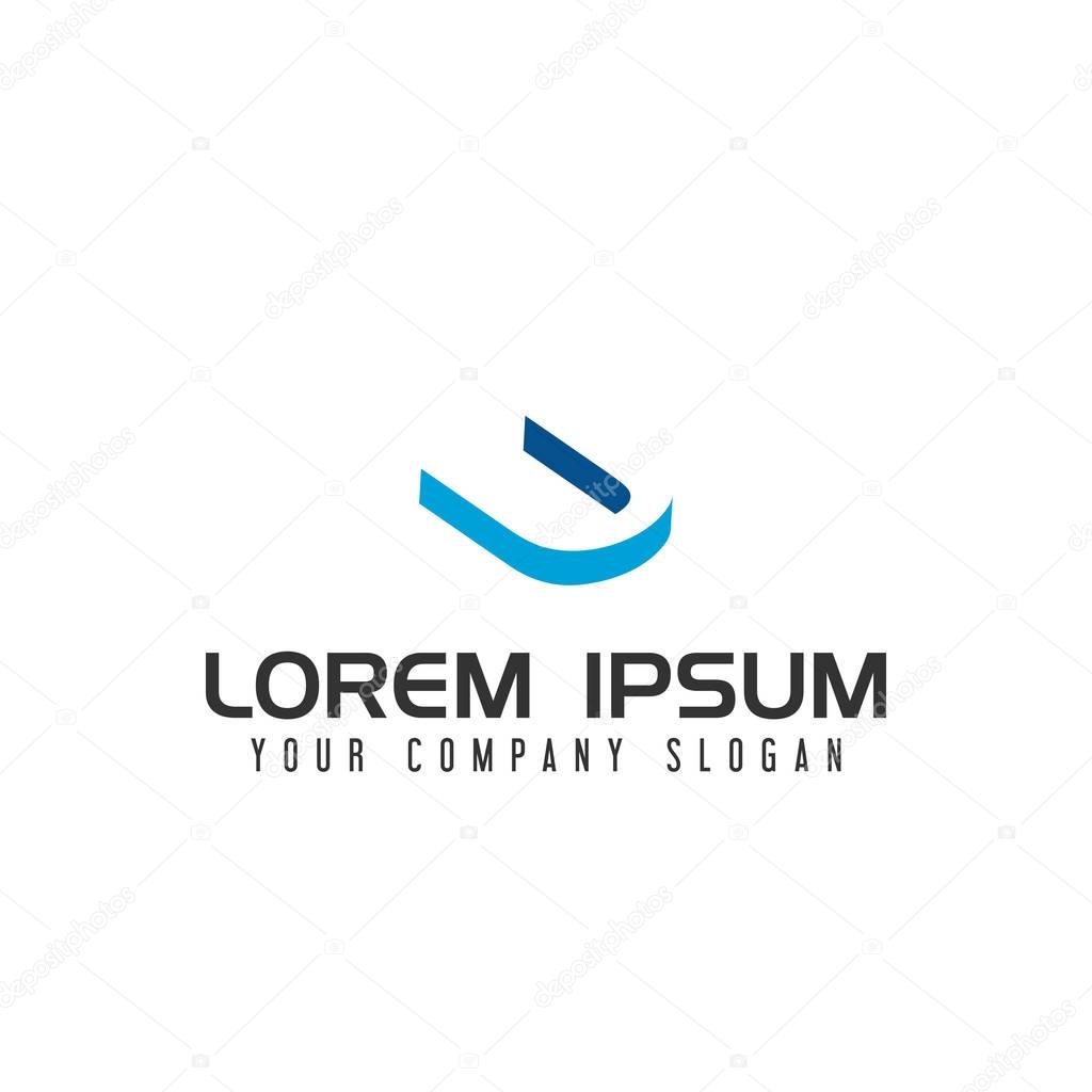 Letter U Negative Space Logo Design Concept Template Fully Editable Vector Premium Vector In Adobe Illustrator Ai Ai Format Encapsulated Postscript Eps Eps Format