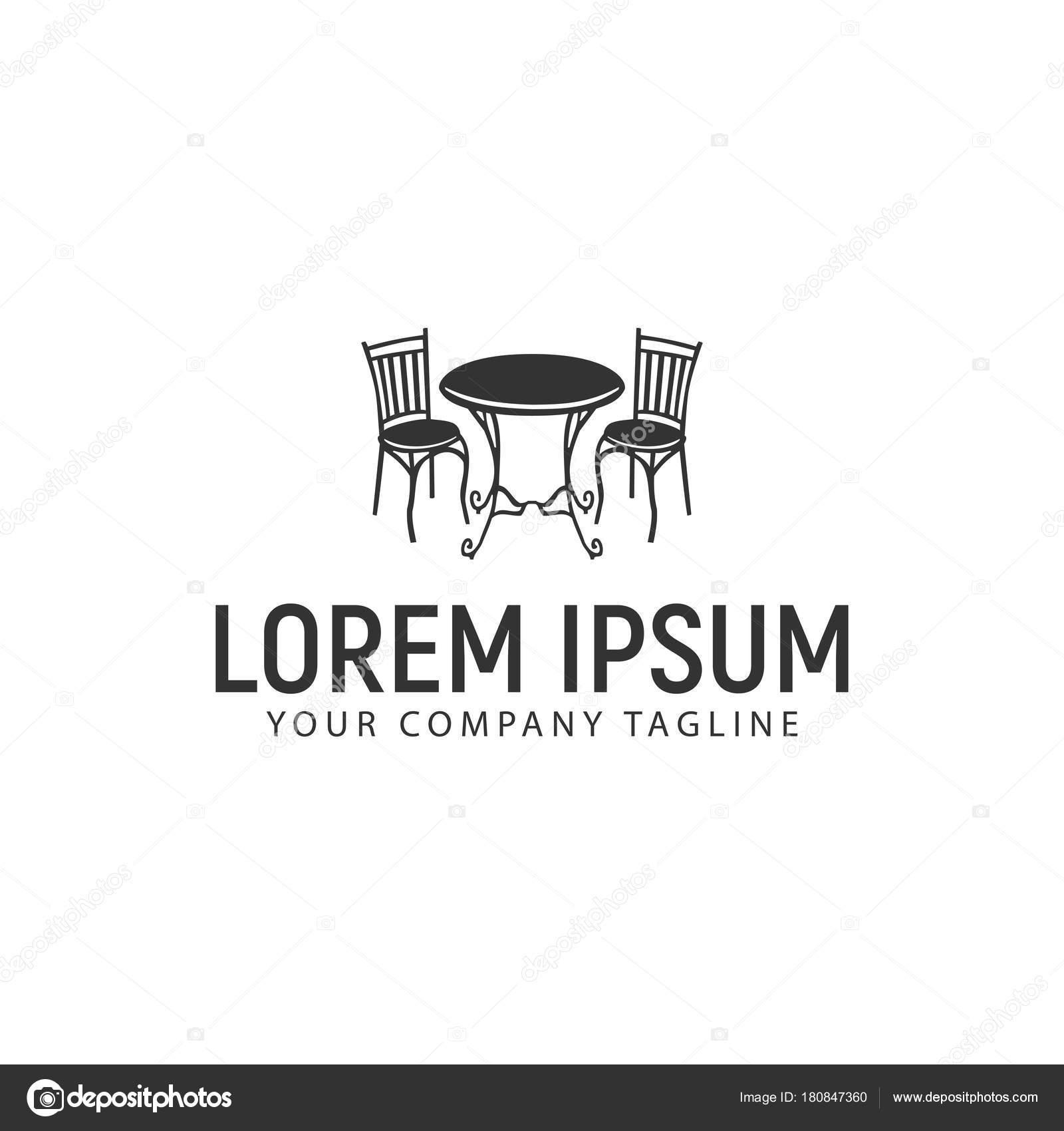antique desk chair logo design concept template — Stock Vector ... antique desk chair logo design concept template — Stock Vector ...
