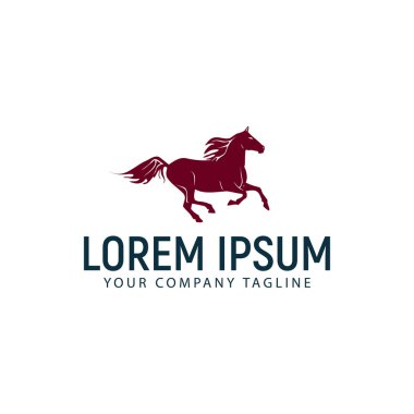 at logo tasarım kavramı şablonu çalıştırmak